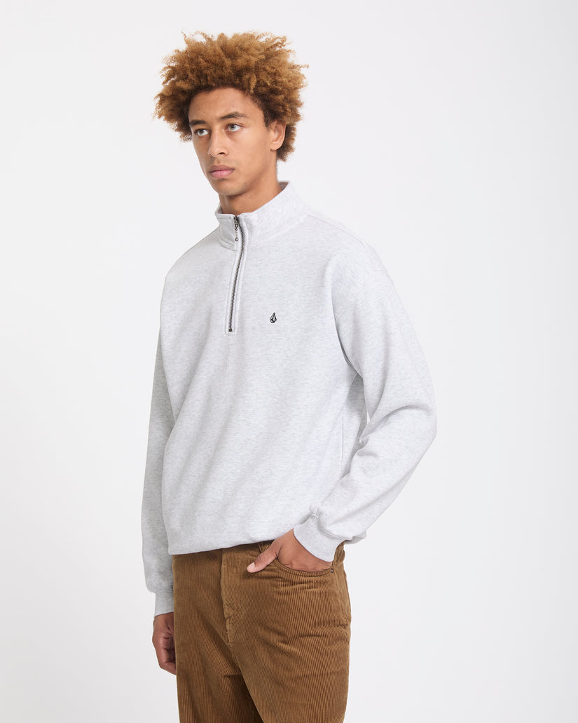 Sudadera Single Stone Quarter Zip - Bone Heather