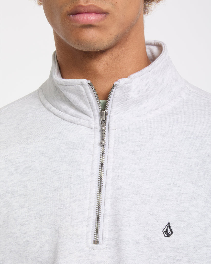Sudadera Single Stone Quarter Zip - Bone Heather