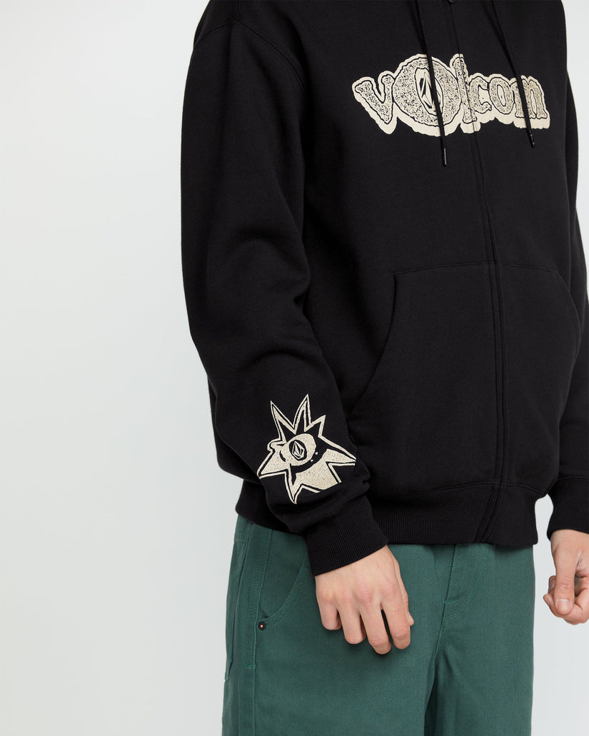 Sudadera con capucha y cremallera Volcom Ent - BLACK