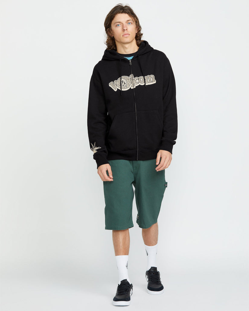 Sudadera con capucha y cremallera Volcom Ent - BLACK