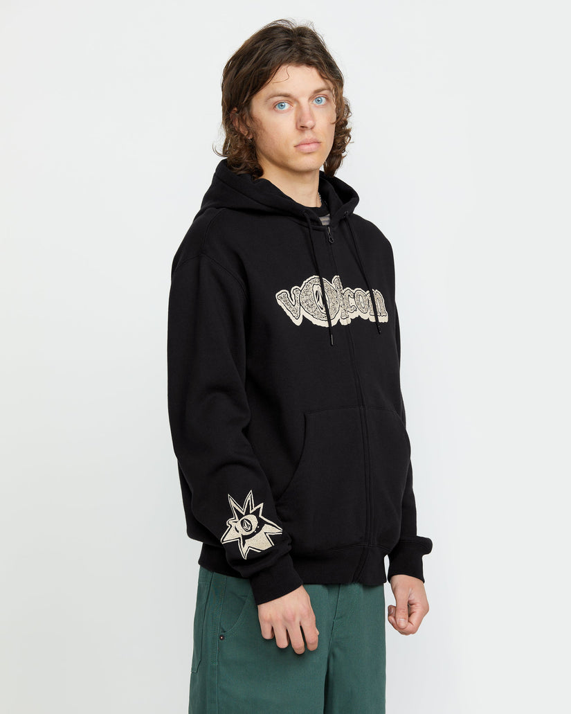 Sudadera con capucha y cremallera Volcom Ent - BLACK