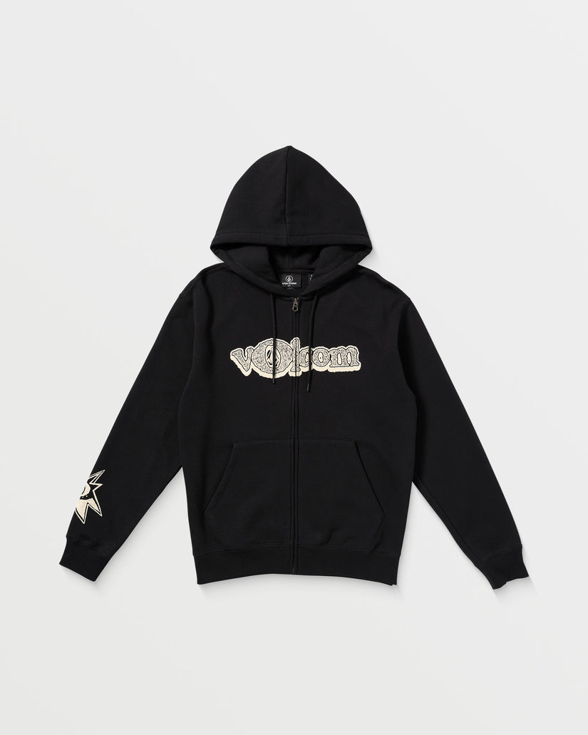 Sudadera con capucha y cremallera Volcom Ent - BLACK