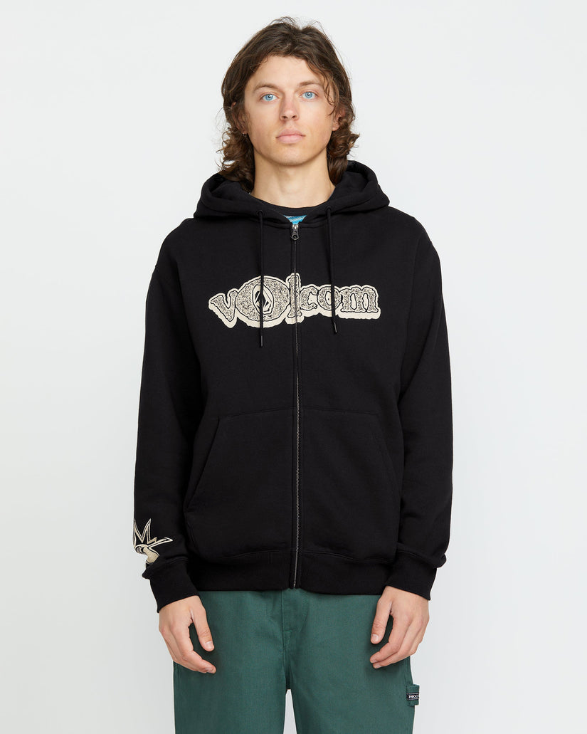 Sudadera con capucha y cremallera Volcom Ent - BLACK