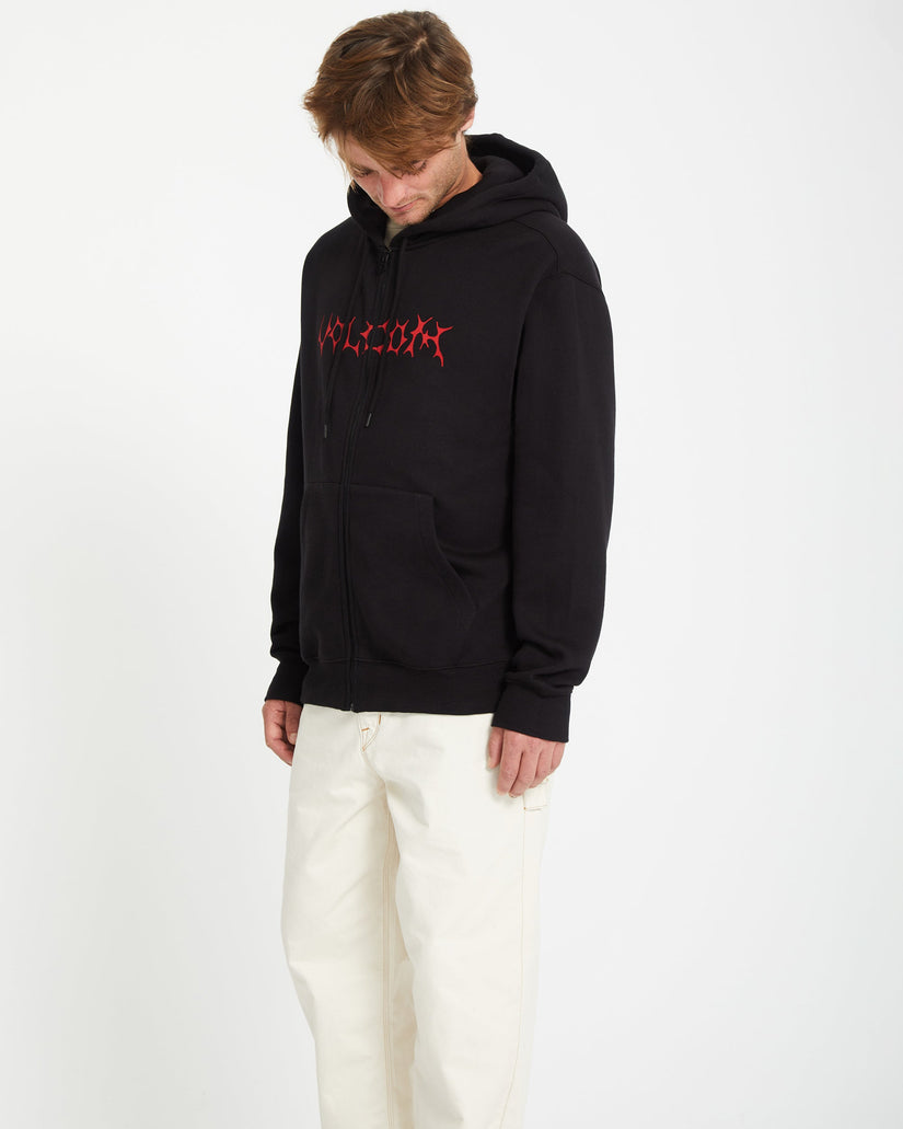 Sudadera con capucha y cremallera Watanite - BLACK