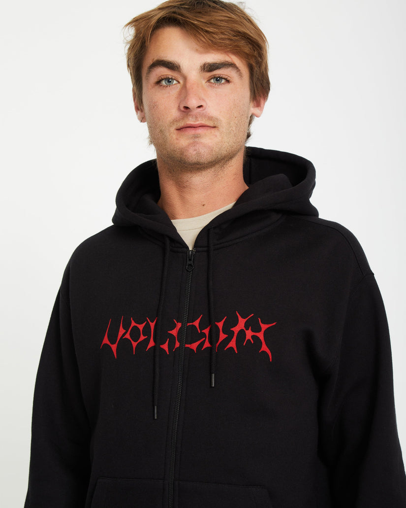 Sudadera con capucha y cremallera Watanite - BLACK