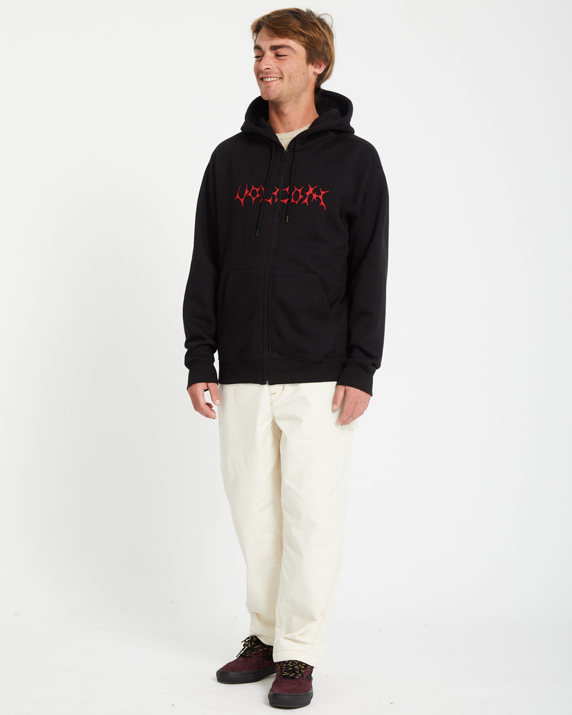 Sudadera con capucha y cremallera Watanite - BLACK