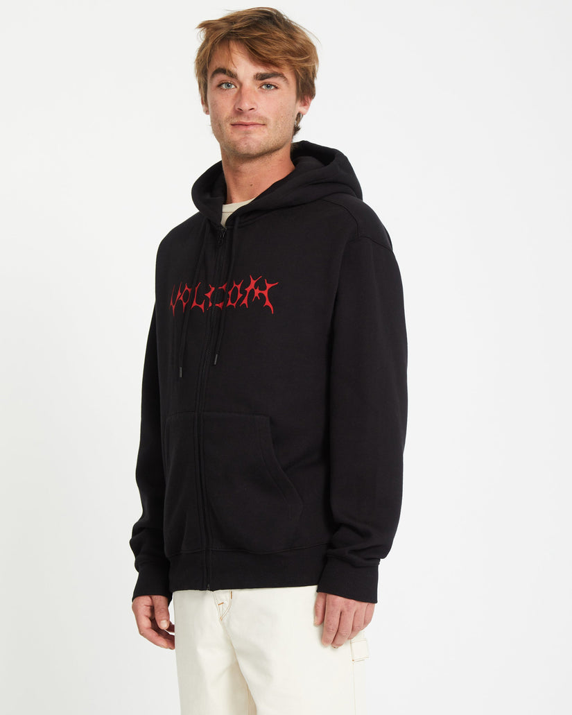 Sudadera con capucha y cremallera Watanite - BLACK