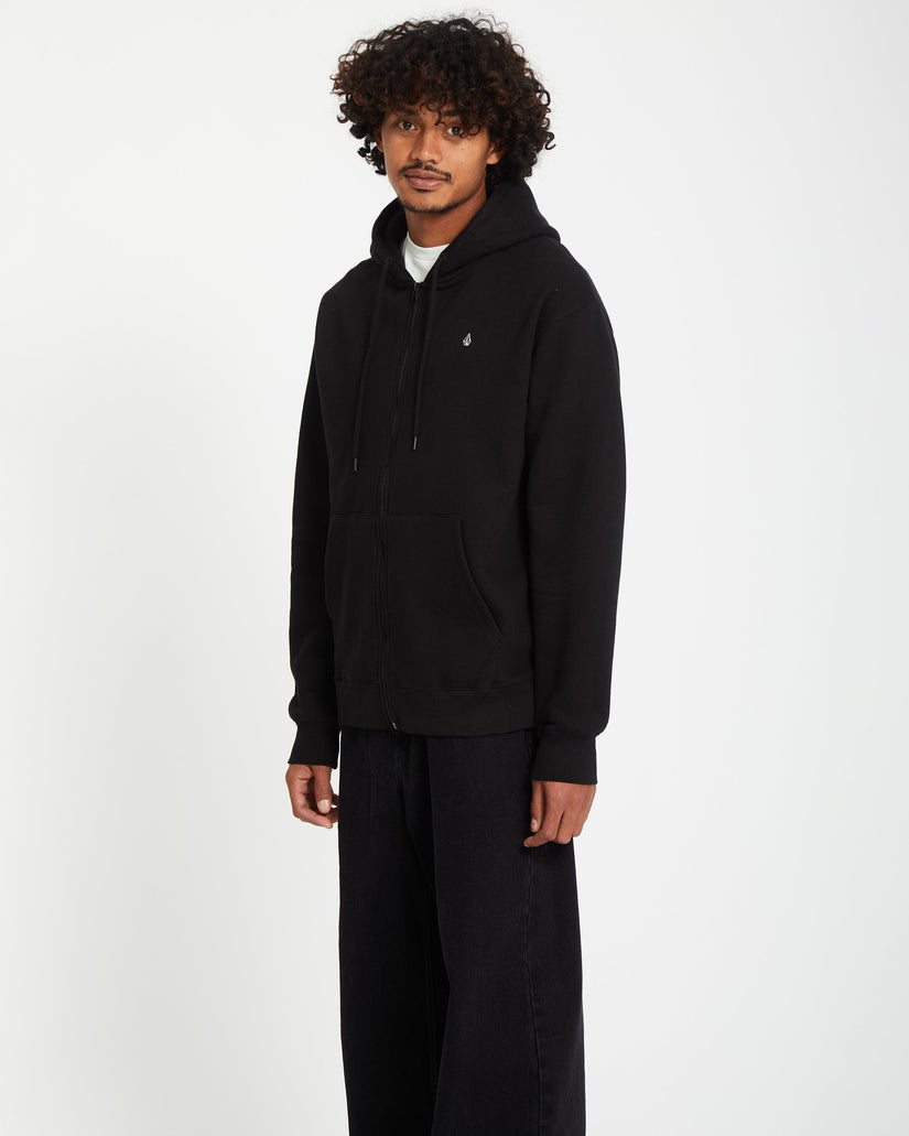 Sudadera con capucha y cremallera Single Stone - Black