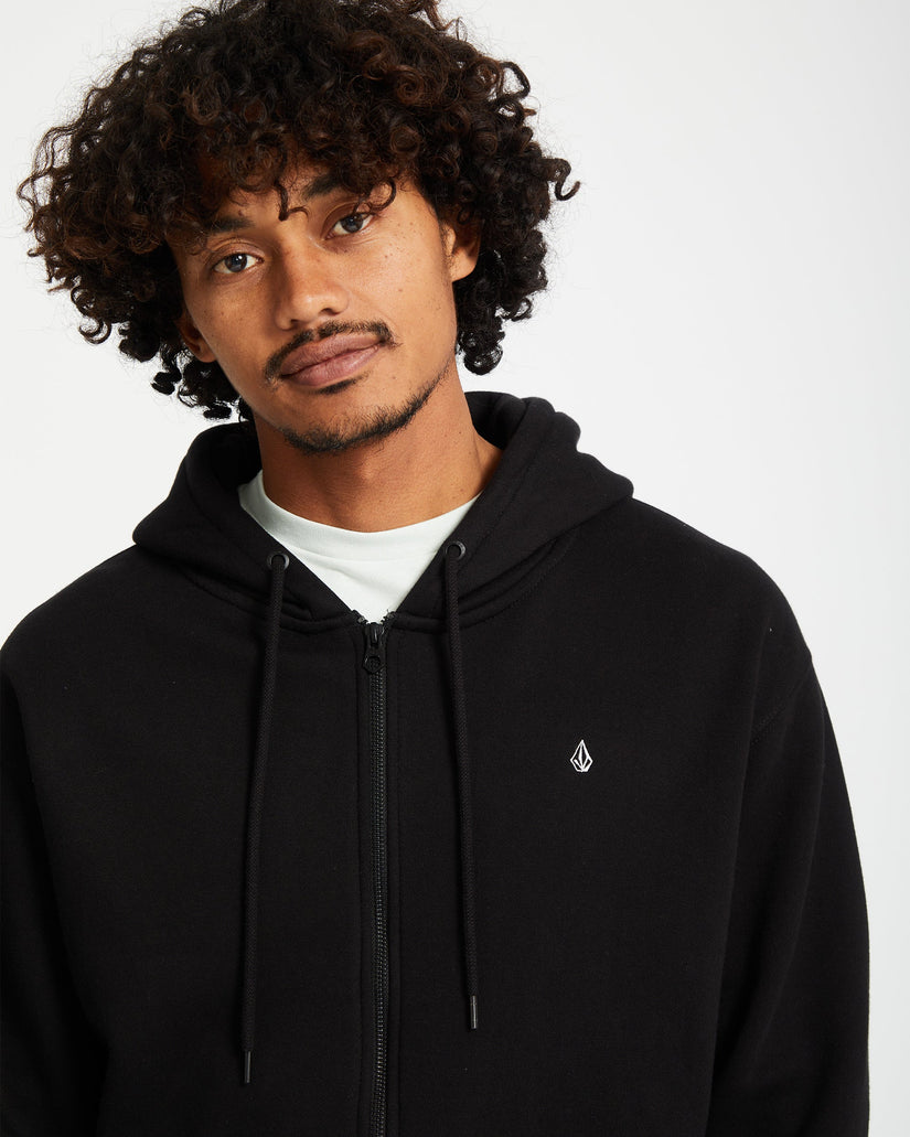 Sudadera con capucha y cremallera Single Stone - Black