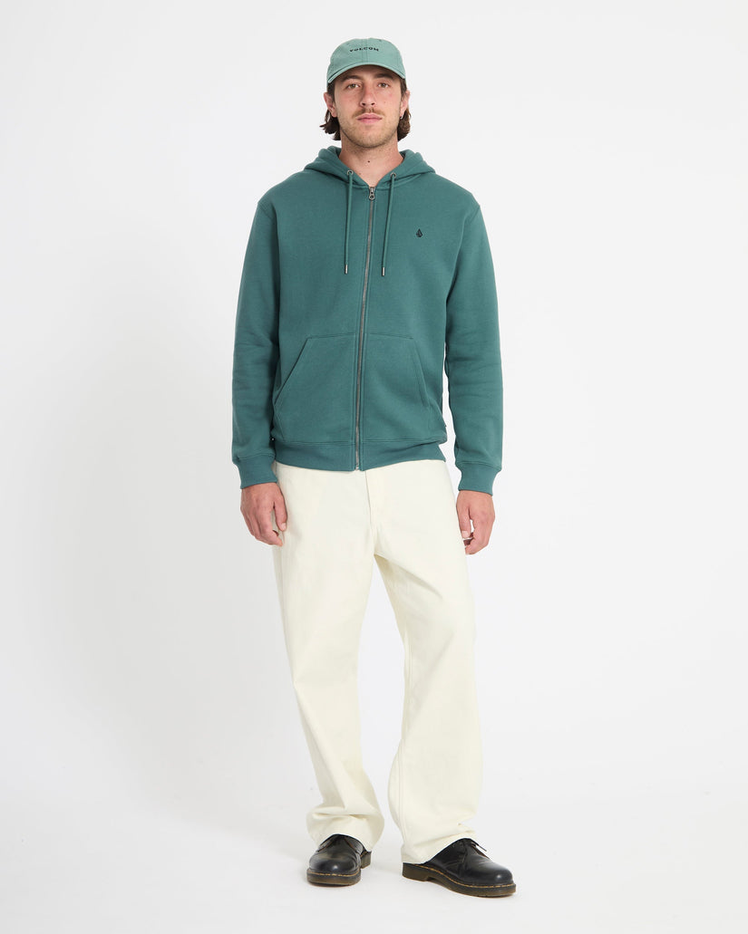 Sudadera con capucha y cremallera Single Stone - Rifle Green