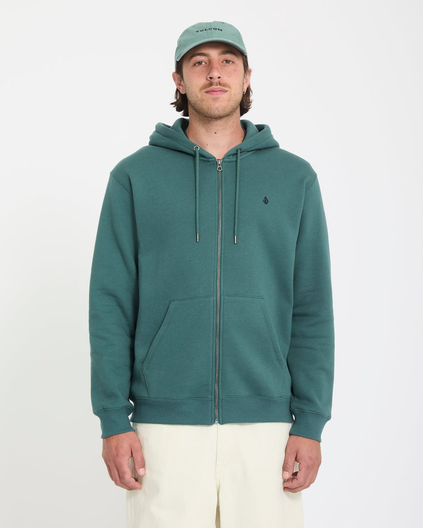 Sudadera con capucha y cremallera Single Stone - Rifle Green