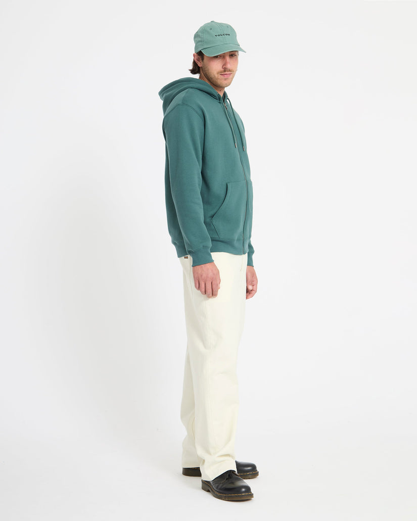 Sudadera con capucha y cremallera Single Stone - Rifle Green