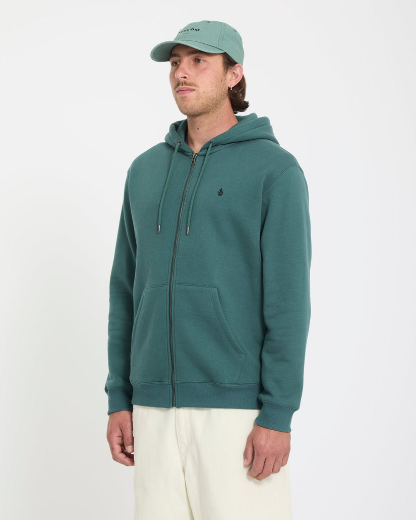 Sudadera con capucha y cremallera Single Stone - Rifle Green