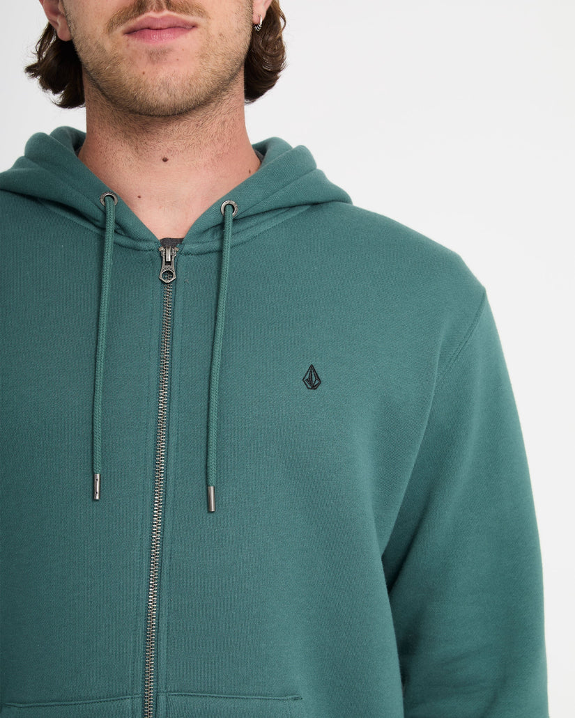 Sudadera con capucha y cremallera Single Stone - Rifle Green