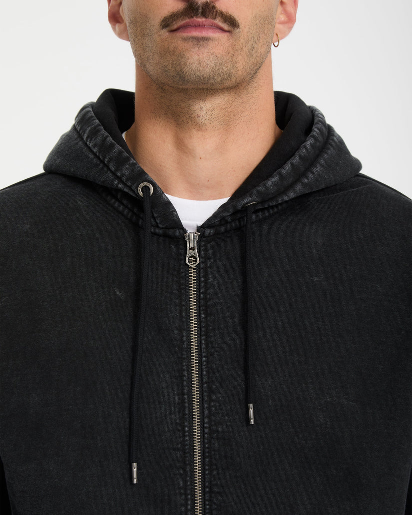 Sudadera con capucha y cremallera Die By The Stone - Light Acid Black
