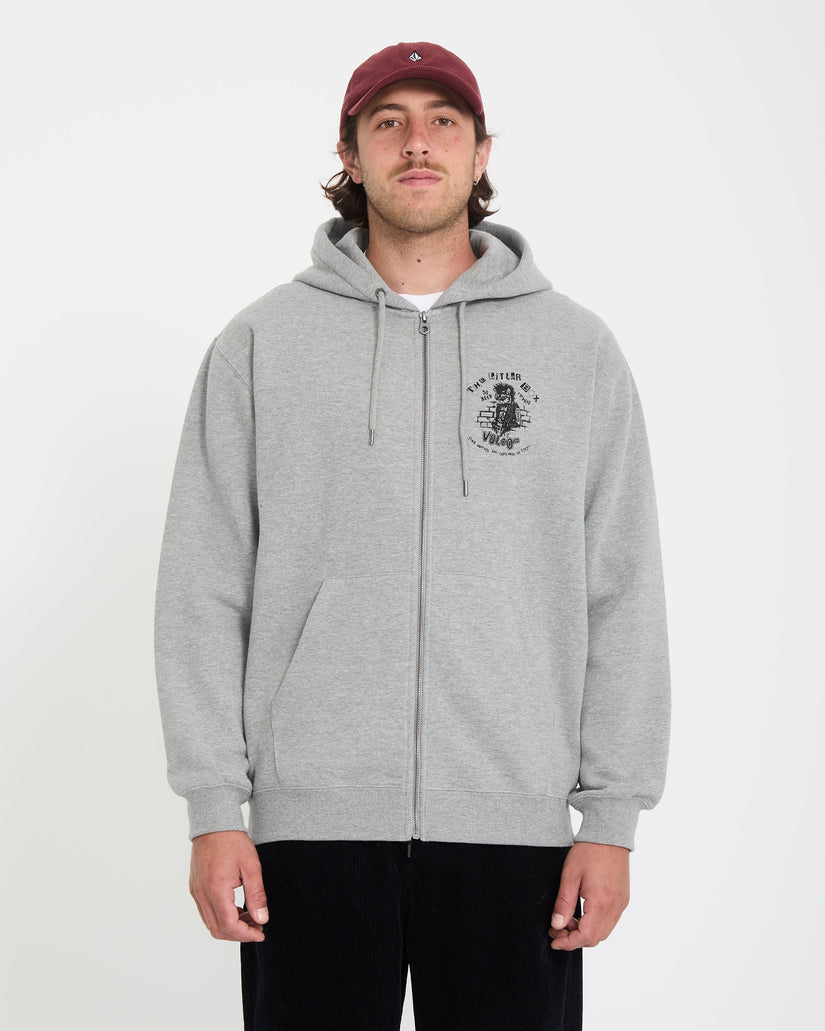 Sudadera con capucha y cremallera Catastrophy - Heather Grey