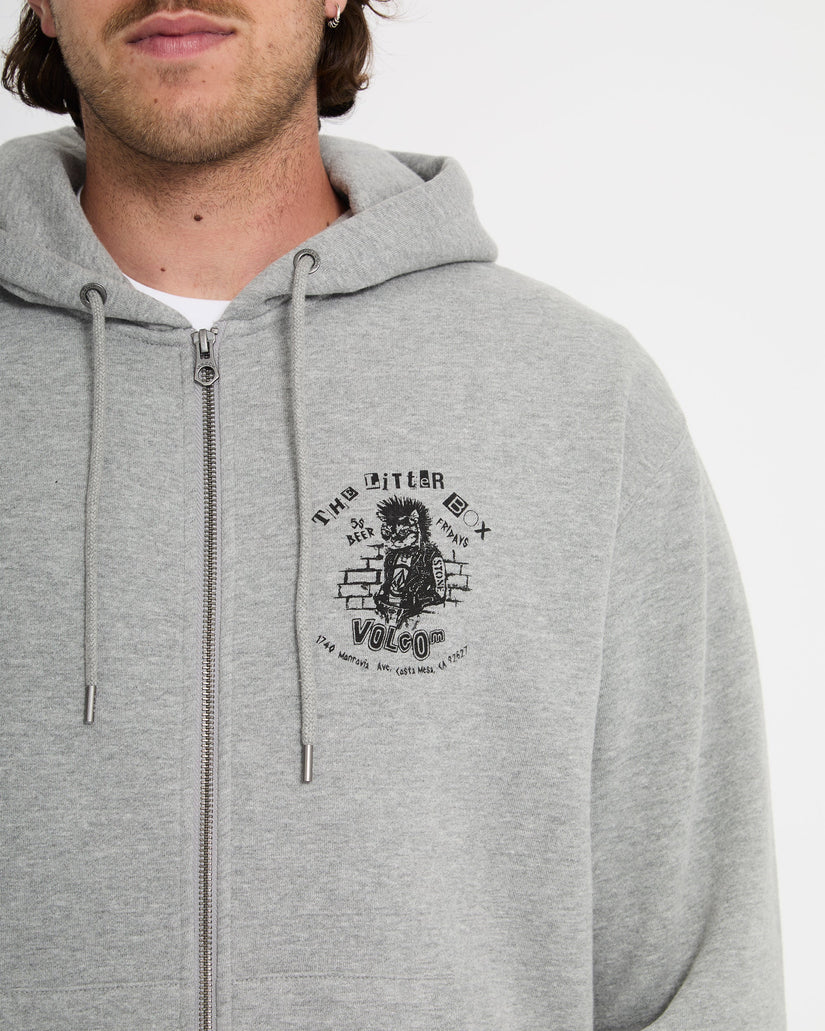 Sudadera con capucha y cremallera Catastrophy - Heather Grey