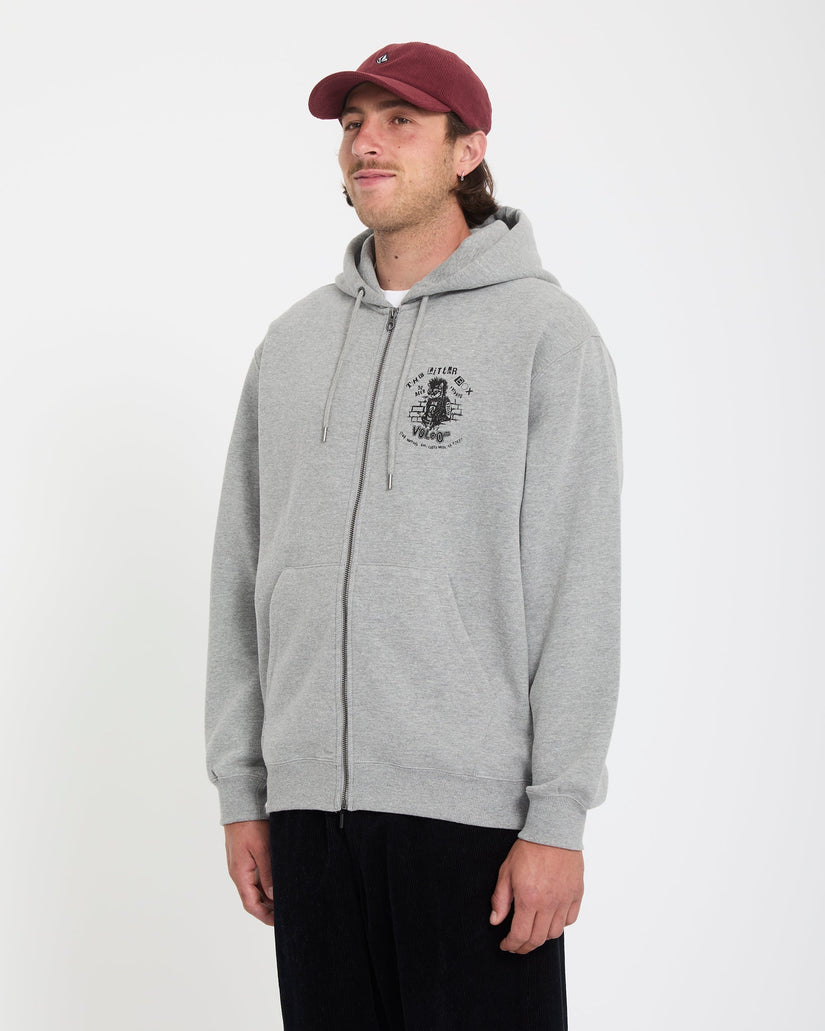 Sudadera con capucha y cremallera Catastrophy - Heather Grey