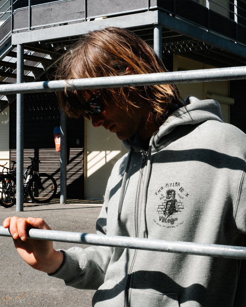 Sudadera con capucha y cremallera Catastrophy - Heather Grey