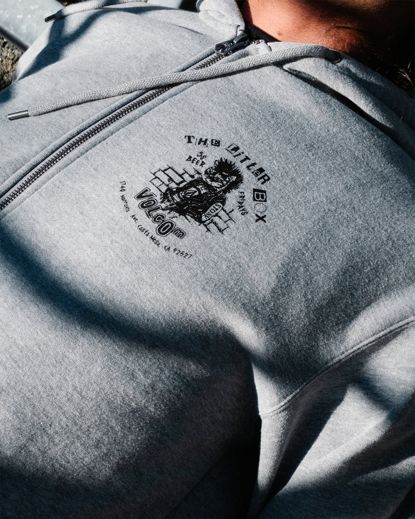 Sudadera con capucha y cremallera Catastrophy - Heather Grey
