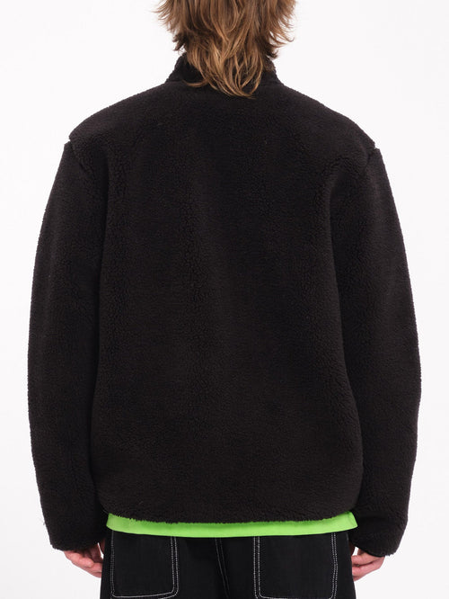 Sudadera Muzzer Fuzzar Zip Sherpa - Black