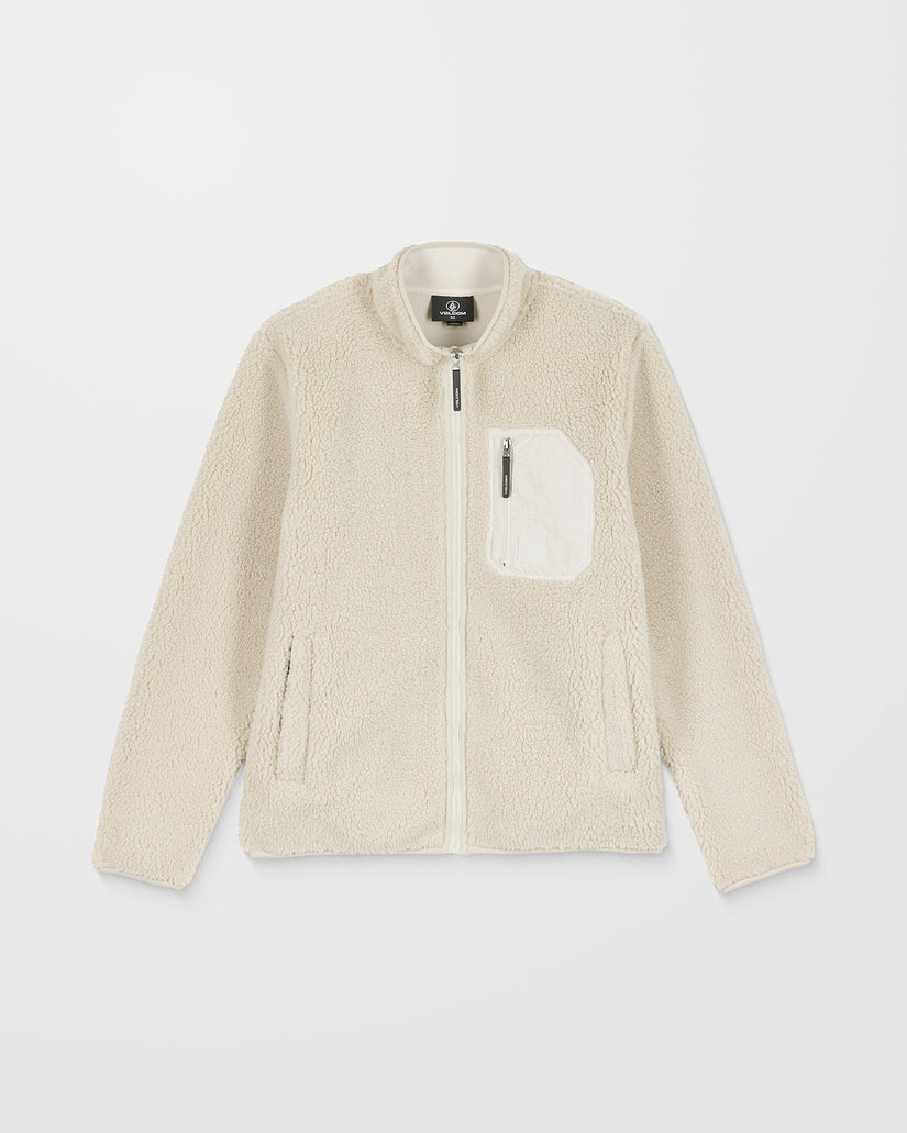Sudadera Muzzer Fuzzar Zip Sherpa - Stone