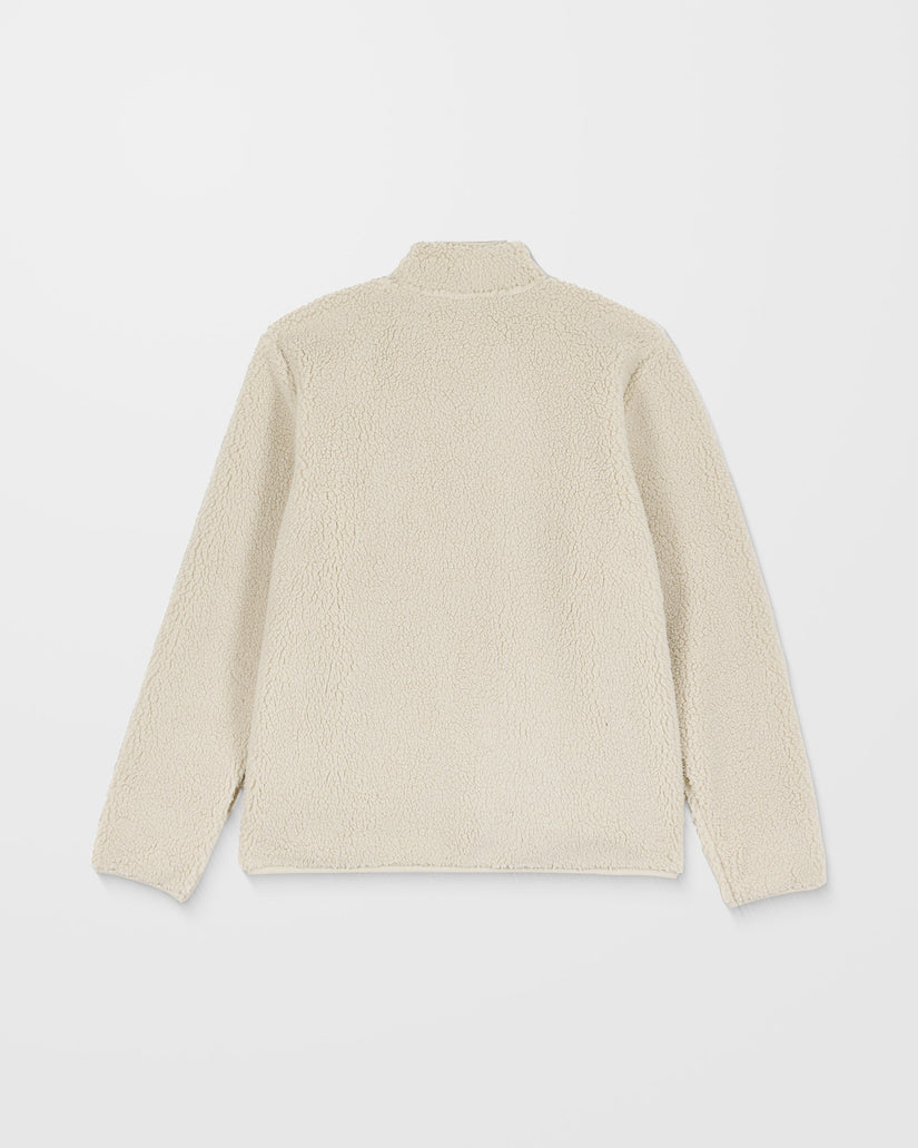 Sudadera Muzzer Fuzzar Zip Sherpa - Stone