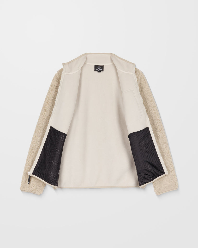 Sudadera Muzzer Fuzzar Zip Sherpa - Stone