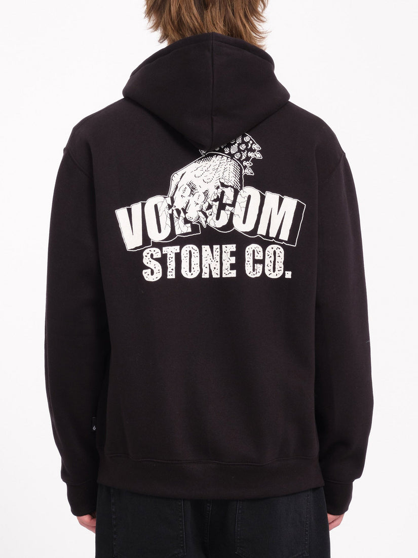 Sudadera con Capucha Watanite Zip - Black
