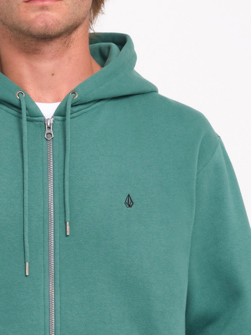 Sudadera con Capucha Single Stone Zip - Sea Green