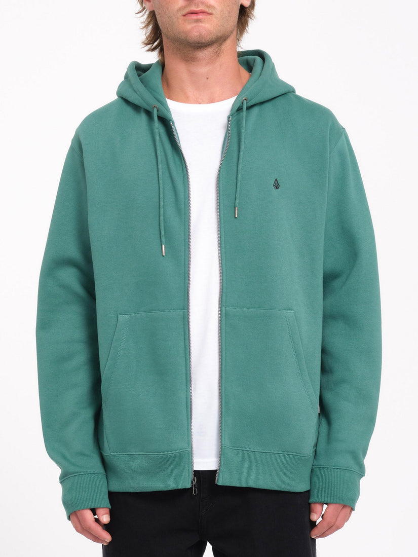 Sudadera con Capucha Single Stone Zip - Sea Green