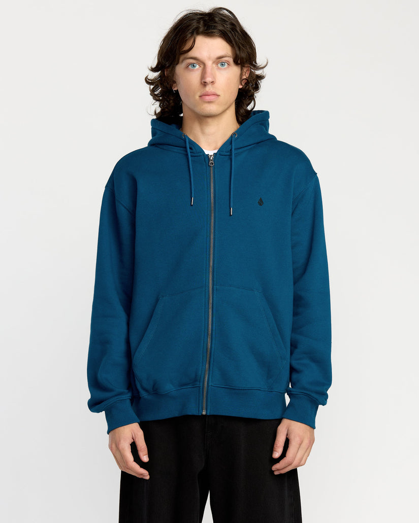 Sudadera Con Capucha Y Cremallera Single Stone - Cosmic Blue