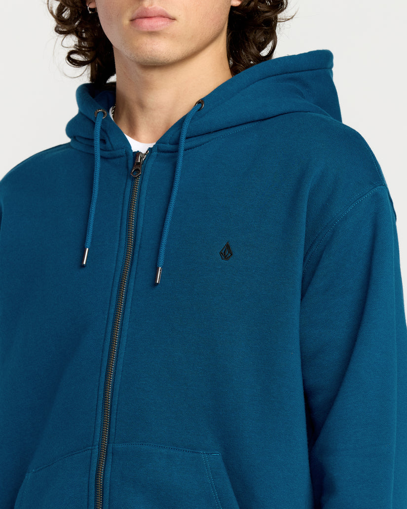 Sudadera Con Capucha Y Cremallera Single Stone - Cosmic Blue