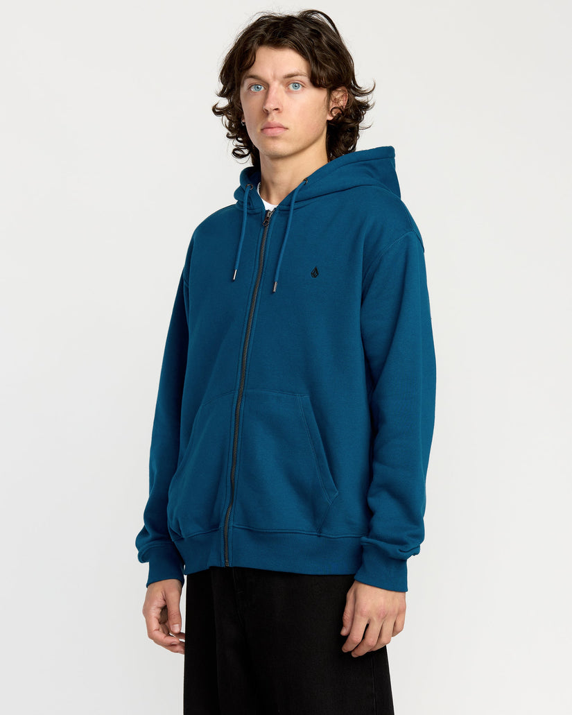 Sudadera Con Capucha Y Cremallera Single Stone - Cosmic Blue