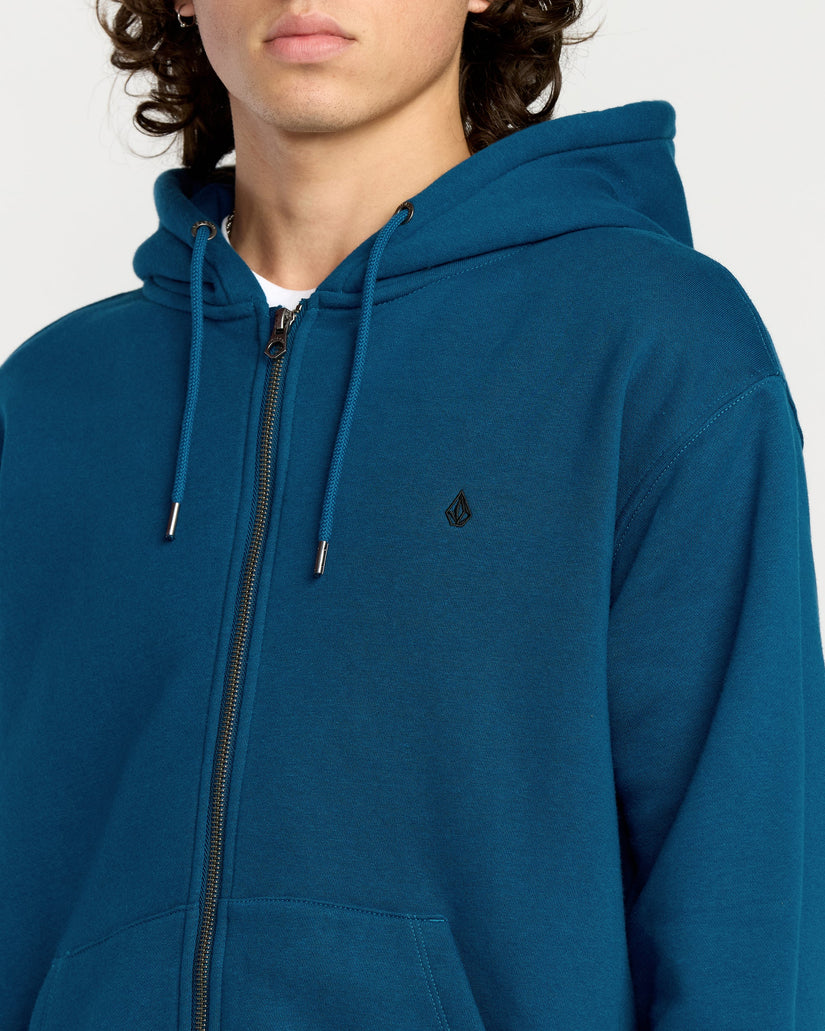 Sudadera Con Capucha Y Cremallera Single Stone - Cosmic Blue
