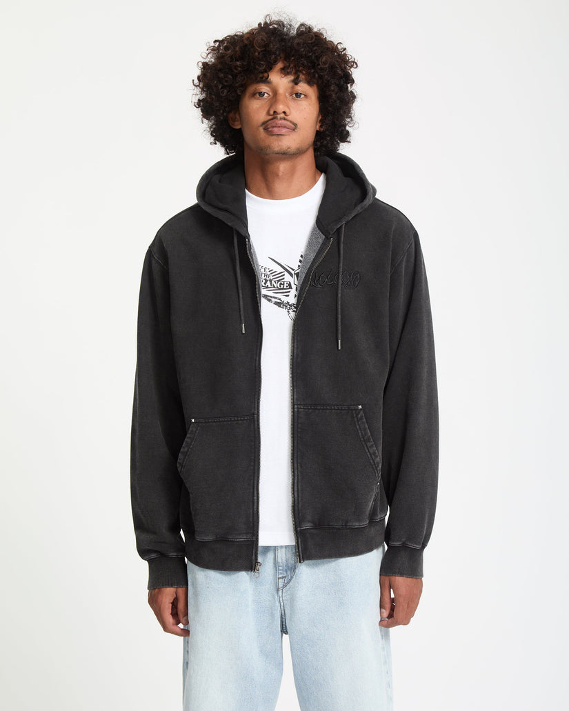Sudadera Con Capucha Y Cremallera Studder - Black