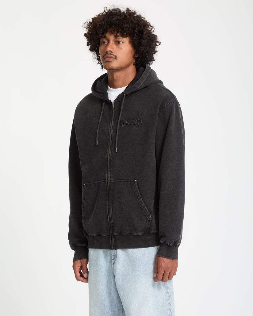 Sudadera Con Capucha Y Cremallera Studder - Black