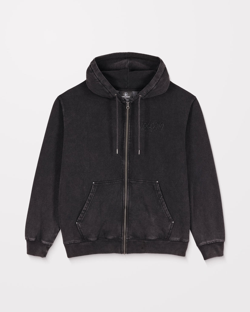 Sudadera Con Capucha Y Cremallera Studder - Black