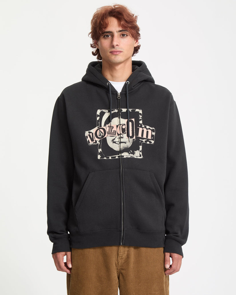 Sudadera Con Capucha Y Cremallera Stick Stoner - Antique Black