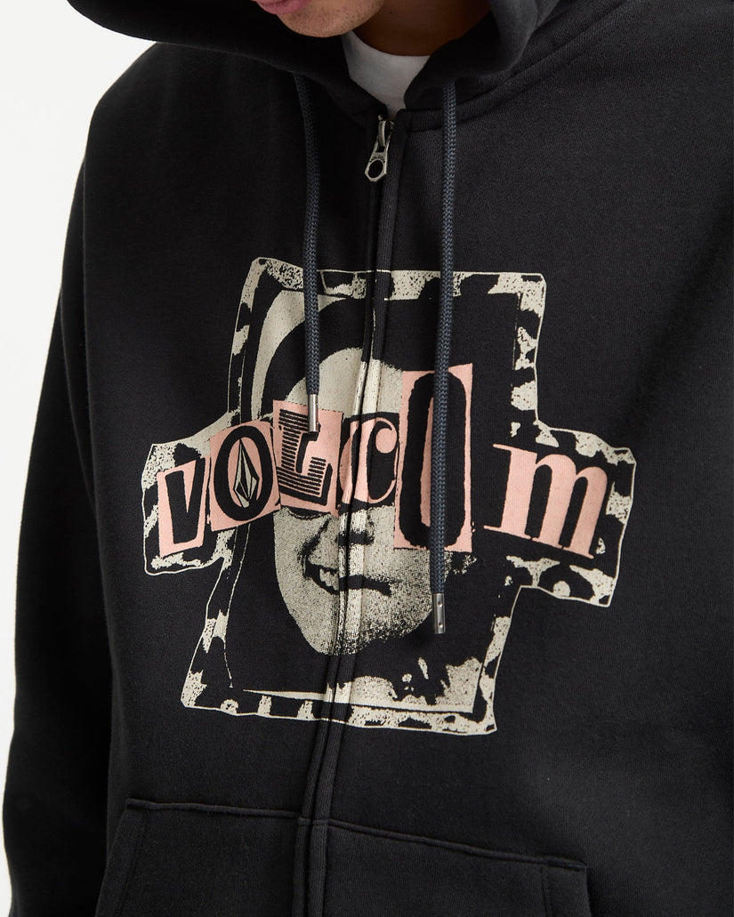 Sudadera Con Capucha Y Cremallera Stick Stoner - Antique Black