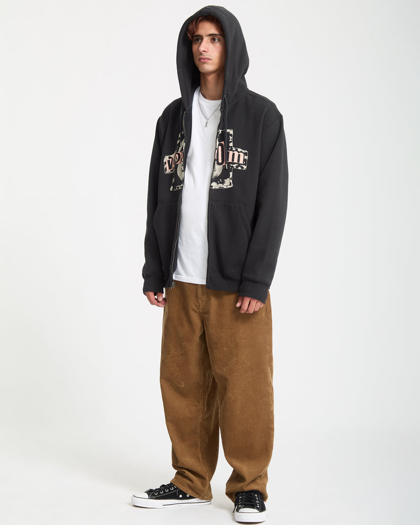 Sudadera Con Capucha Y Cremallera Stick Stoner - Antique Black