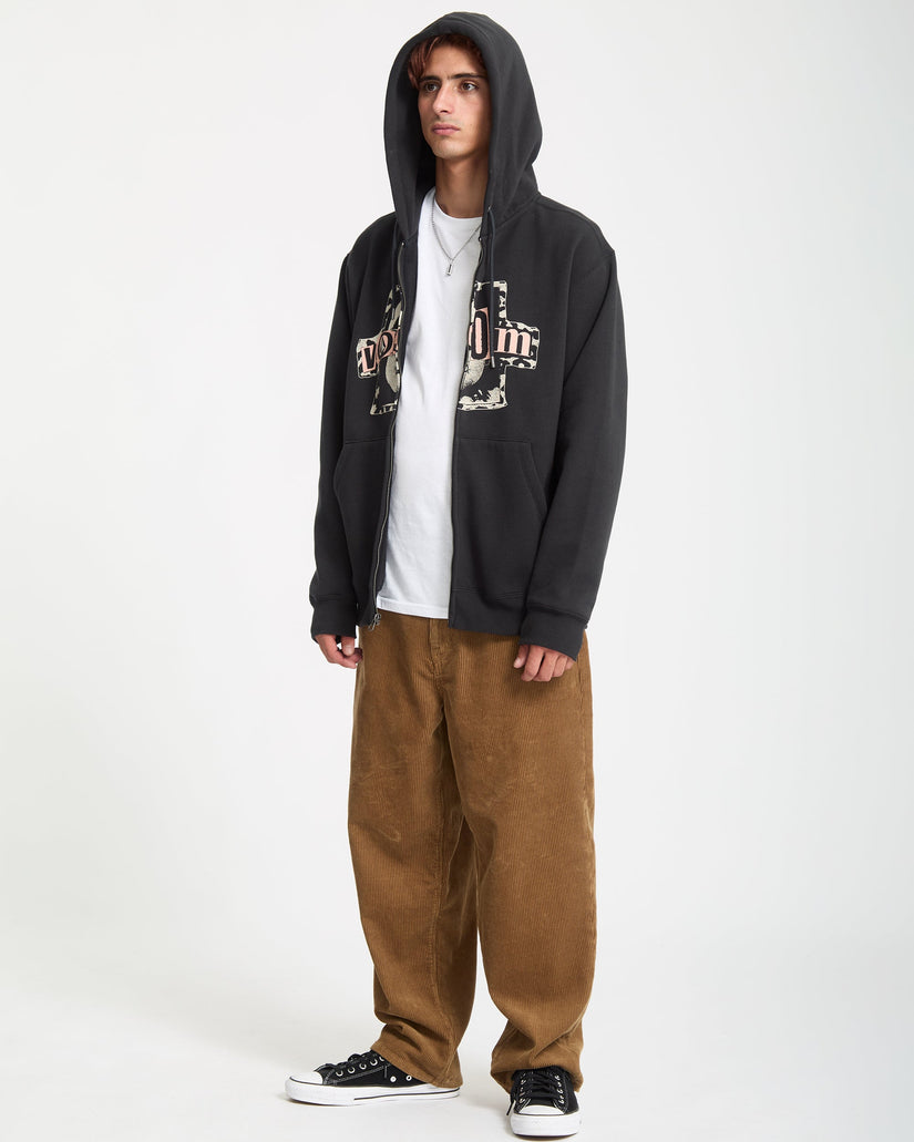 Sudadera Con Capucha Y Cremallera Stick Stoner - Antique Black