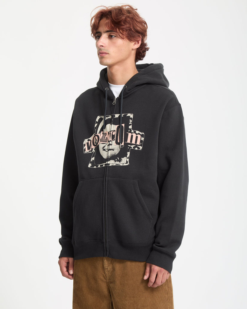 Sudadera Con Capucha Y Cremallera Stick Stoner - Antique Black