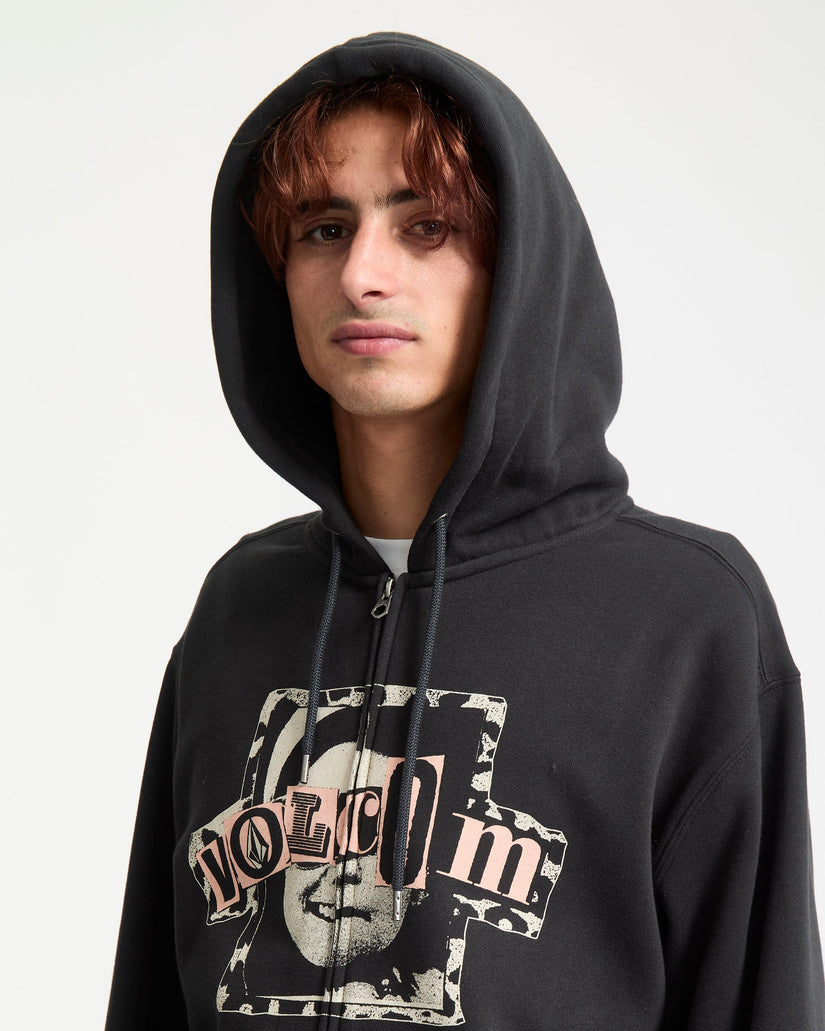 Sudadera Con Capucha Y Cremallera Stick Stoner - Antique Black