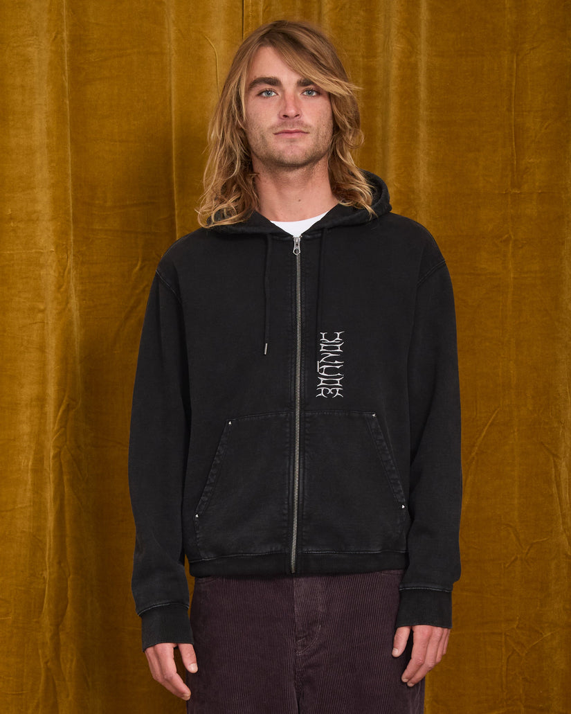 Sudadera con capucha y cremallera Studder - Black