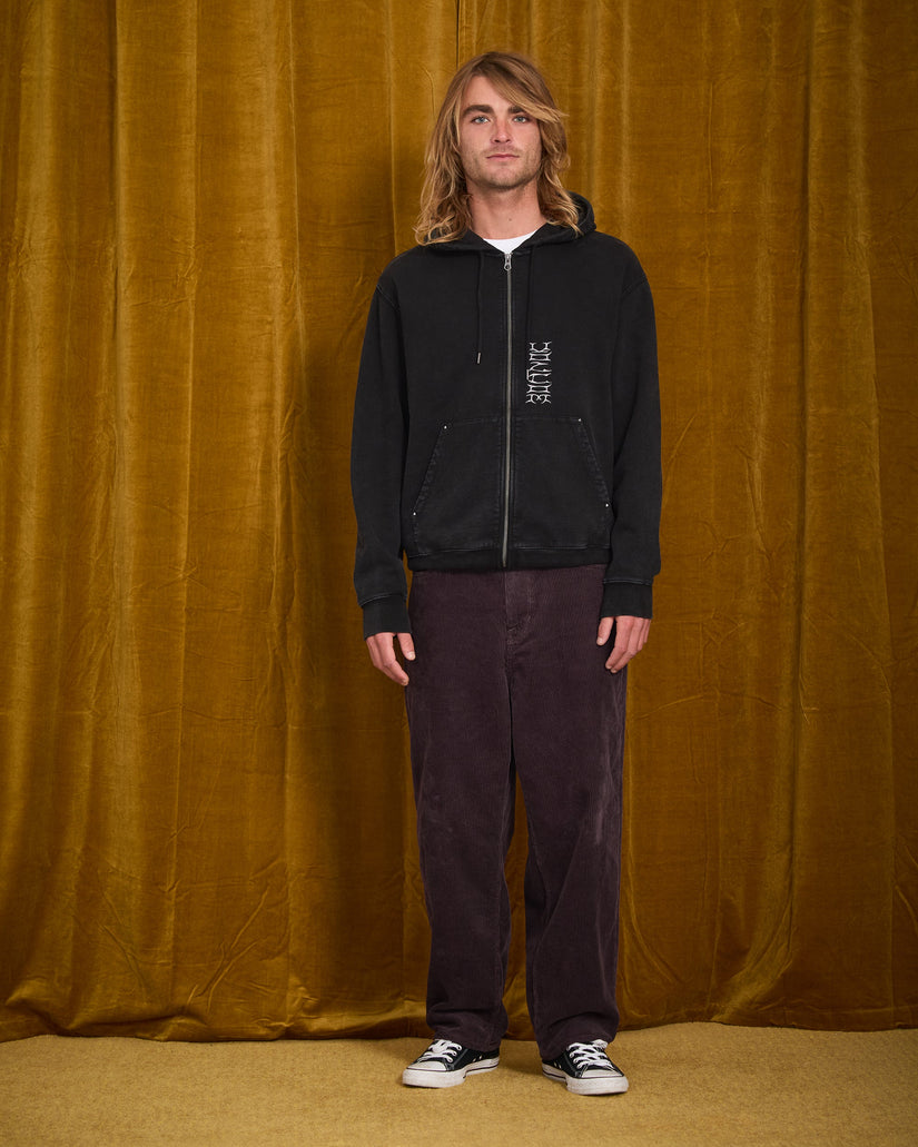 Sudadera con capucha y cremallera Studder - Black