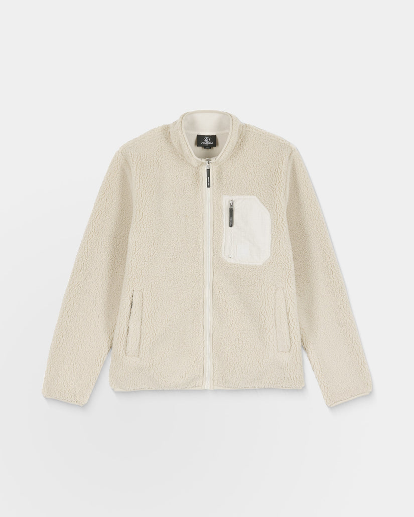 Sudadera Muzzer Fuzzar Zip Sherpa - Stone