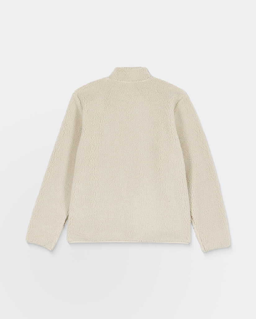 Sudadera Muzzer Fuzzar Zip Sherpa - Stone
