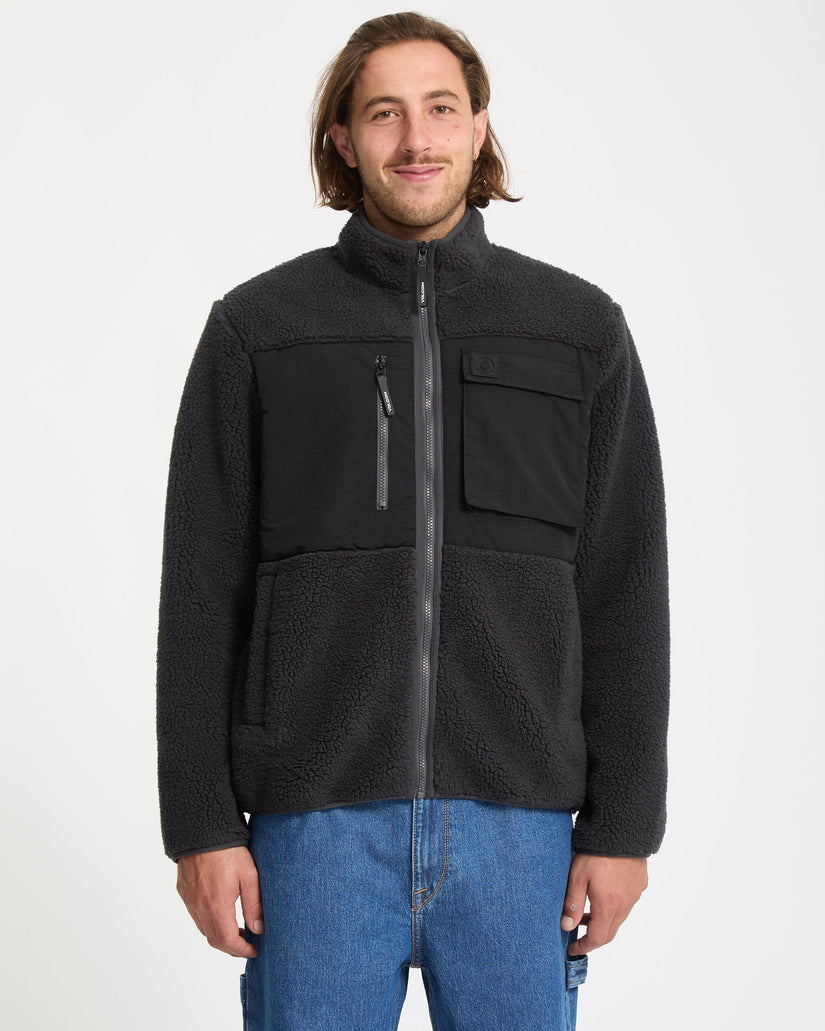 Chaqueta Storm Stone Zip Sherpa - Asphalt Black