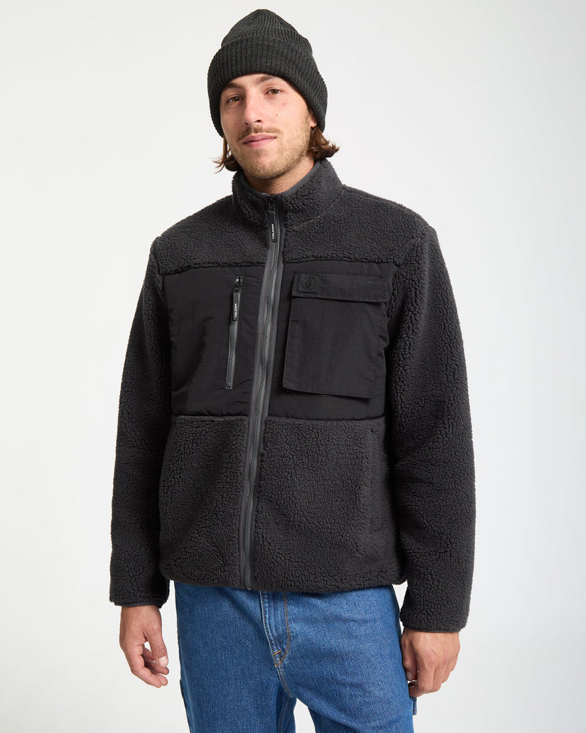 Chaqueta Storm Stone Zip Sherpa - Asphalt Black